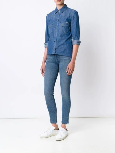 Shop Mother 'looker Ankle Fray' Jeans