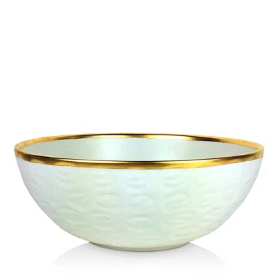Michael Wainwright Truro Gold Large Bowl In White/gold