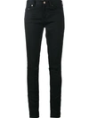 SAINT LAURENT SAINT LAURENT DISTRESSED SKINNY JEANS - BLACK,398184YYK0811610083