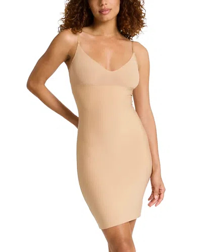 Commando Two Faced Tech Control Full Slip In Beige