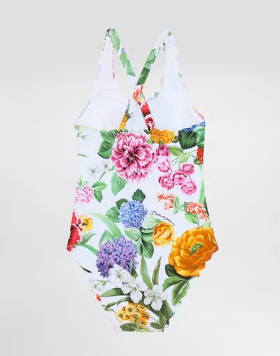 Dolce & Gabbana Floral-print Swimsuit In Print