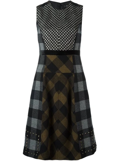 Etro Checked Patchwork Dress In 2