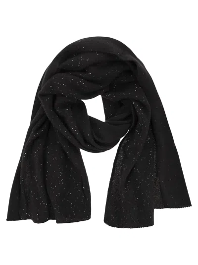 Fabiana Filippi Women's Scarf With Micro Sequins In Black