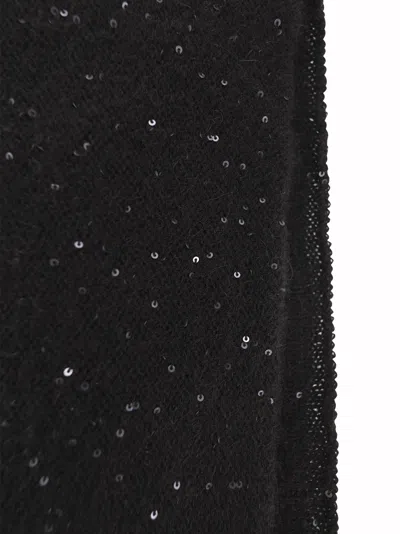 Fabiana Filippi Women's Scarf With Micro Sequins In Black