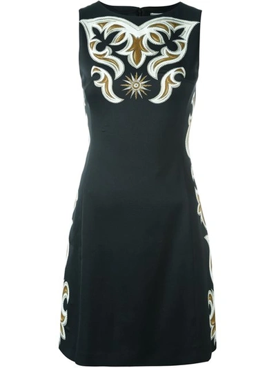 Fausto Puglisi Contrast Detail Dress In Black