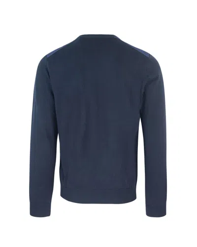 Paul & Shark Fresh Blue Cotton Sweater In Blue