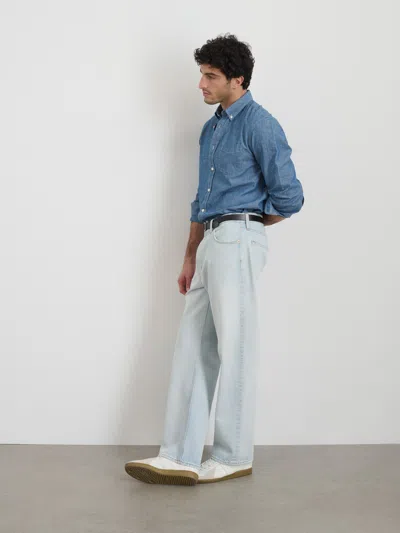 Alex Mill Am Relaxed Straight 5 Pocket Jean In Ultra Light Wash
