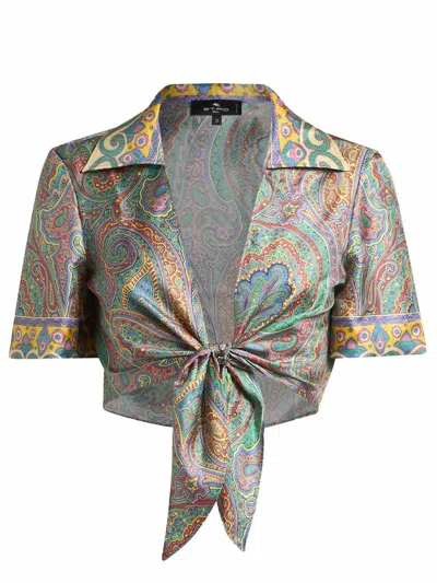 Etro Paisley Shirt In Multicolour