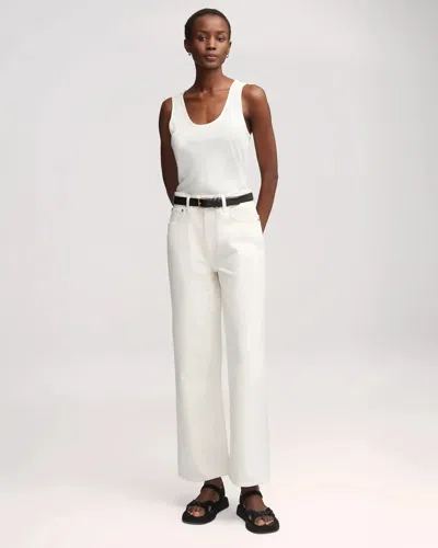 Argent Scoop-neck Silk Charmeuse Tank In Ivory