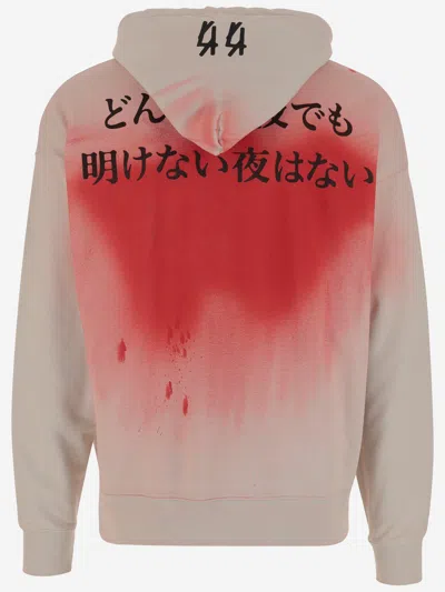 44 Label Group Faded Gen Cotton Sweatshirt With Print