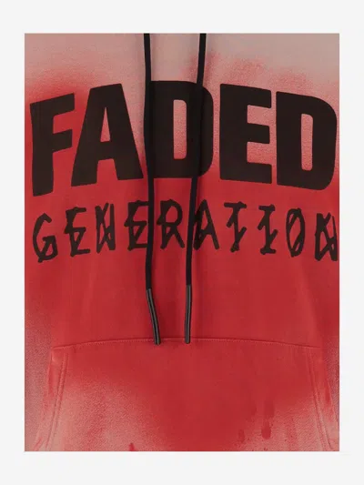 44 Label Group Faded Gen Cotton Sweatshirt With Print
