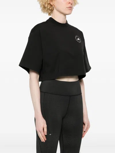 Adidas By Stella Mccartney Organic Cotton Cropped T-shirt