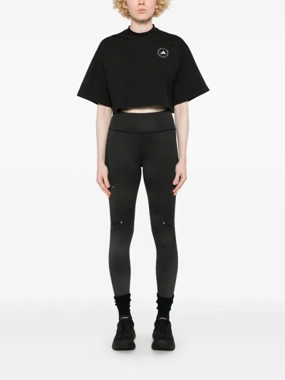 Adidas By Stella Mccartney Organic Cotton Cropped T-shirt