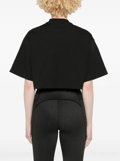 Adidas By Stella Mccartney Organic Cotton Cropped T-shirt