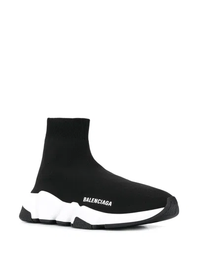 Balenciaga Speed Lt Logo-print Stretch-knit High-top Sneakers