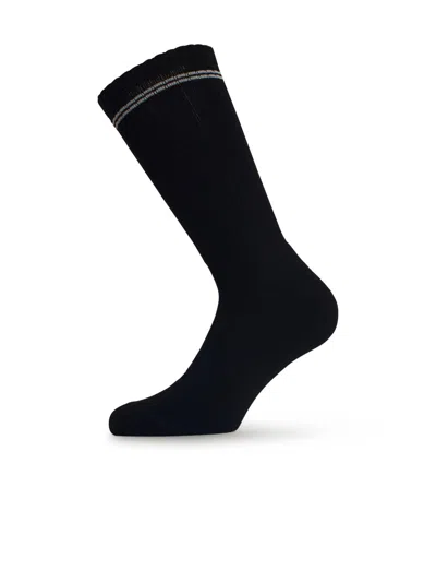 Barrow Black Cotton Blend Socks