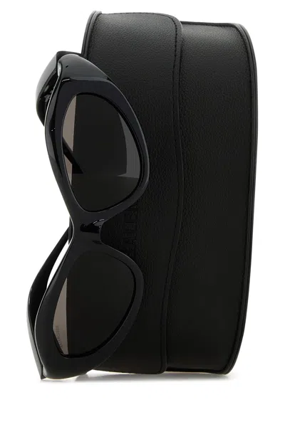 Balenciaga Black Nylon Orbit Cat Sunglasses
