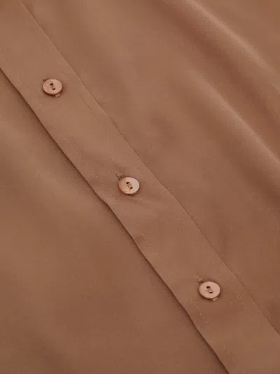L'agence Dani Silk Blouse In Pecan