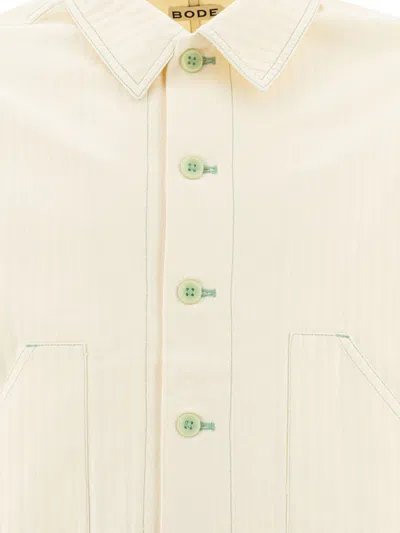 Bode Boxy Cotton Jacket With Button-up Front