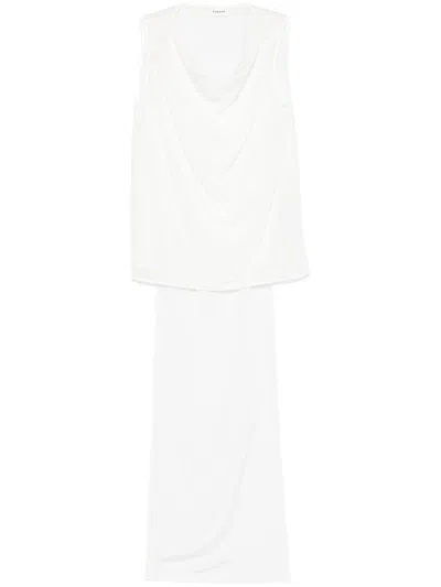 P.a.r.o.s.h Parosh Silk Top In Beige