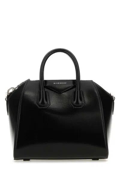 Givenchy Antigona Medium Top Handle Bag In Grained Leather In Black