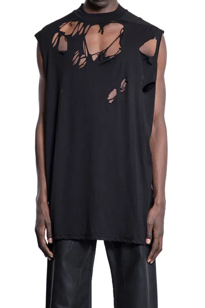 Rick Owens Drkshdw Hollywood Tarp In Jersey Di Garza Di Cotone In Black