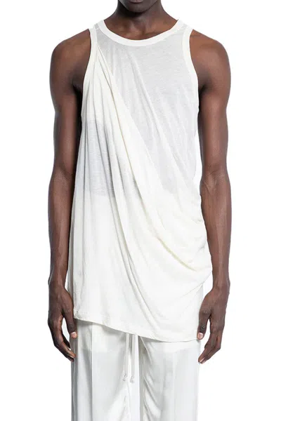 Rick Owens Tank Tops In Beige