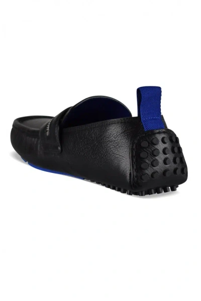 Burberry Slip-ons With Metal Hardware Detail In Black