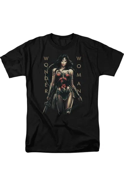 Wonder Woman Movie Armed And Dangerous Short Sleeve Adult Tee / T-shirt In Black