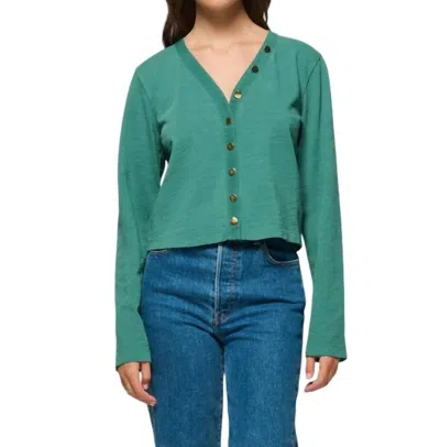 Shop Nation Ltd Marlowe Long Sleeve Top In Green