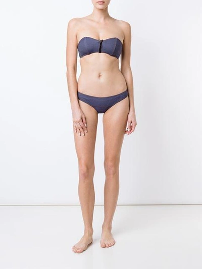 Shop Lisa Marie Fernandez 'lauren' Bikini In Blue