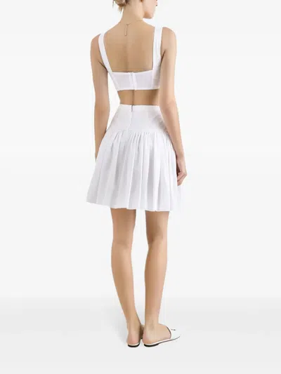 Dolce & Gabbana Flared Mini Skirt In White