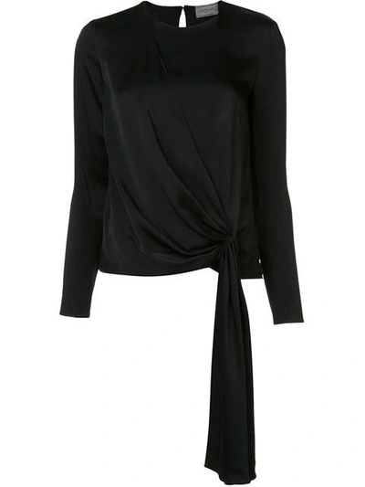 Lanvin Solid Color Shirts & Blouses In Black
