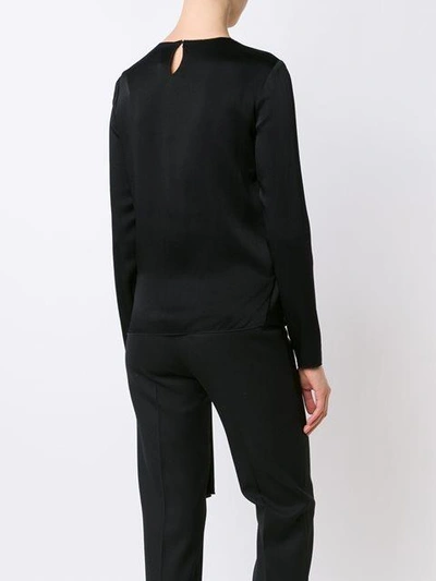 Shop Lanvin - Long Sleeve Drape Top