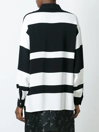 Shop Lanvin Striped Shirt - Black