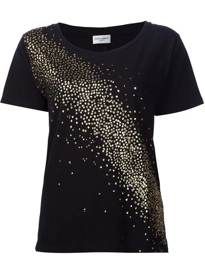 Saint Laurent Glitter Detail T-shirt