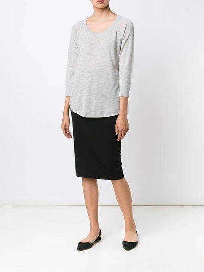 Shop Atm Anthony Thomas Melillo Scoop Neck Pullover