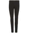 The Row Stratton Stretch-cotton Leggings In Black