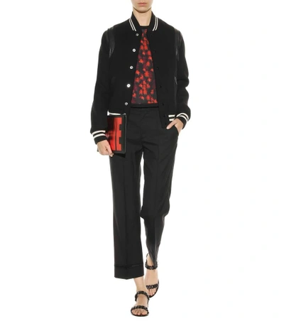 Shop Givenchy Printed Blouse In Red