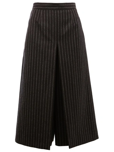 Saint Laurent Pinstripe Skirt Trousers