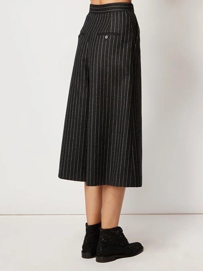 Shop Saint Laurent Pinstripe Skirt Trousers