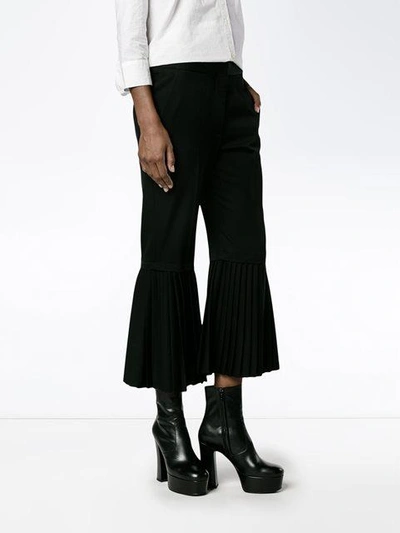 Shop Stella Mccartney 'strong Lines' Trousers In Black