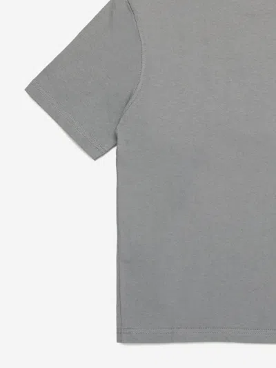 Diesel Boys Logo T-shirt In Grey