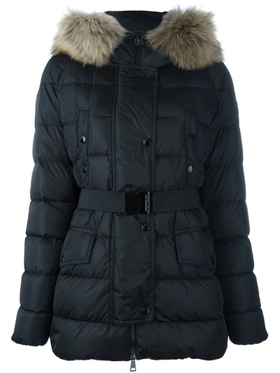 Moncler Clio Matte Down Puffer Coat, Navy