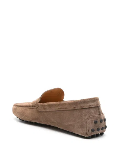 Tod's Men Gommino Suede Leather Loafers In Multicolor