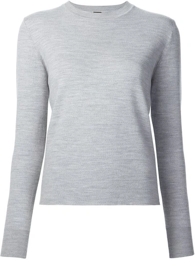 Shop Adam Lippes Crew Neck Sweater - Grey