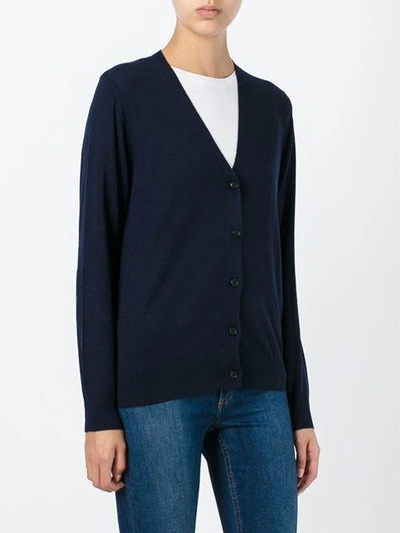 Shop Burberry Buttoned Cardigan