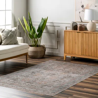 Nuloom Xenia Faded Transitional Spill Proof Machine Washable Area Rug