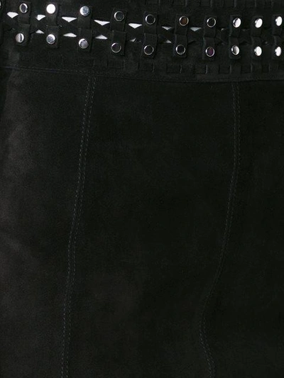 Shop Proenza Schouler Studded Mid Length Skirt - Black