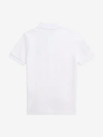 Polo Ralph Lauren Big Pony Cotton Mesh Polo Shirt In White